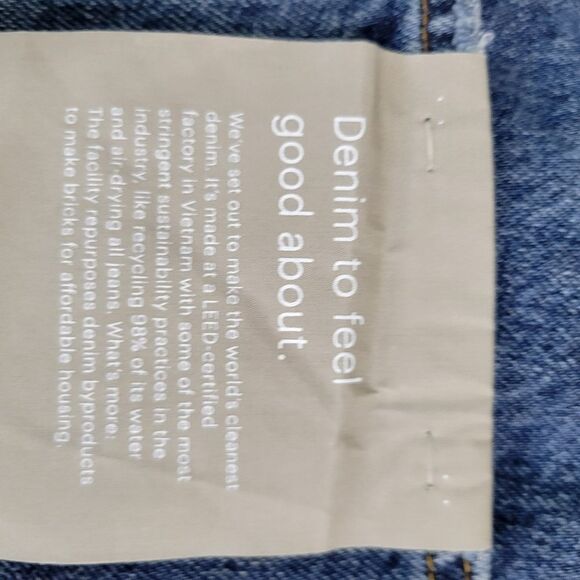 EVERLANE 33 NEW 90'S CHEEKY HIGH RISE STRAIGHT MODERN ANKLE JEANS CURVY NWT - Picture 7 of 13